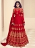 Shamita Shetty Red Color Indian Wedding anarkali 8014