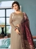 Ayesha Takia Beige color satin georgette straight cut Indian wedding salwar kameez 22124