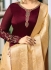 Ayesha Takia Maroon color satin georgette straight cut Indian wedding salwar kameez 22126