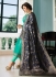 Ayesha Takia Turquoise color satin georgette straight cut Indian wedding salwar kameez 22127