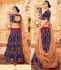 Royal blue Silk Indian wedding Lehenga choli 002