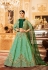 Green Silk Indian wedding Lehenga choli 004