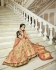 Peach silk Indian wedding lehenga 13163