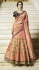 Peach silk Indian wedding lehenga 13163