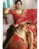 Orange red silk Indian wedding lehenga 13165