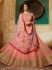 Amyra Dastur Peach georgette wedding anarkali 9084