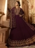 Amyra Dastur Wine georgette wedding anarkali 9085