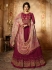 Amyra Dastur Magenta georgette wedding anarkali 9087