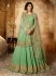 Amyra Dastur fresh green georgette wedding anarkali 9088