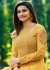 Bollywood Prachi Desai Yellow Georgette Indian wedding anarkali 8072