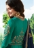 Bollywood Prachi Desai Teal Silk Indian wedding anarkali 8073