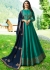 Bollywood Prachi Desai Teal Silk Indian wedding anarkali 8073