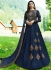 Bollywood Prachi Desai Navy blue Silk Indian wedding anarkali 8075