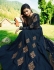 Bollywood Prachi Desai Navy blue Silk Indian wedding anarkali 8075