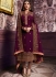 Wine color straight cut salwar kameez 10061