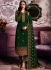 Green color straight cut salwar kameez 10062