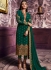 Green color straight cut salwar kameez 10068