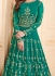 Shamita Shetty Teal color georgette party wear anarkali 8031