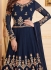 Shamita Shetty Navy blue color georgette party wear anarkali 8032