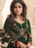 Shamita Shetty Green georgette wedding wear anarkali 8035