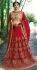 Prachi Desai Red beige silk wedding wear lehenga choli 19771