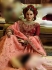 Peach Organza wedding wear lehenga choli 10653