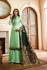 Green silk festive wear palazzo suit 15104