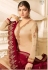 Drashti Dhami Beige maroon wedding sharara suit 2504