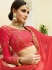 Peach pink silk Indian wedding lehenga choli 808