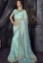 Sky blue Color net designer party wear saree