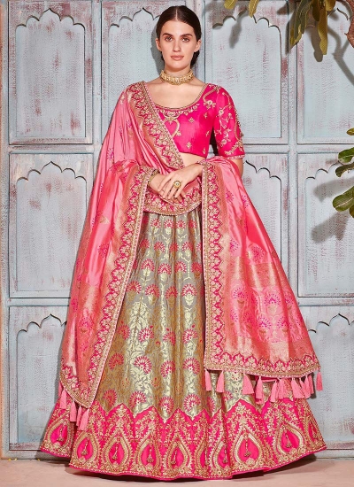 banarasi silk bridal lehenga