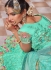 Turquoise net Indian wedding lehenga choli 4601