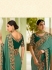 Green silk Indian wedding wear saree 5006