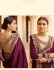 Purple silk Indian wedding wear saree 5014