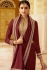 Maroon silk Indian wedding wear saree 5016