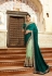 Emerald green silk Indian wedding wear saree 5018