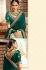 Emerald green silk Indian wedding wear saree 5018