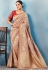 Beige Indian wedding wear silk saree 7008