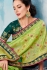 Liril green Indian wedding wear silk saree 7009