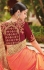Peach banarasi weaving silk Indian wedding saree 1002