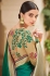 Green banarasi weaving silk Indian wedding saree 1003