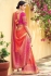 Peach banarasi weaving silk Indian wedding saree 1007