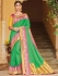 Green banarasi weaving silk Indian wedding saree 1008