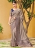 Grey banarasi weaving silk Indian wedding saree 1009