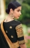 Black banarasi weaving silk Indian wedding saree 1011