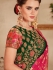 Pink color silk Indian wedding saree 929