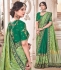 Green fancy silk Indian wedding saree 2304