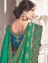 Green fancy silk Indian wedding saree 2306