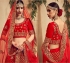 Red color Traditional Indian heavy designer wedding lehenga choli 10005