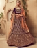 Purple color Traditional Indian heavy designer wedding lehenga choli 10006